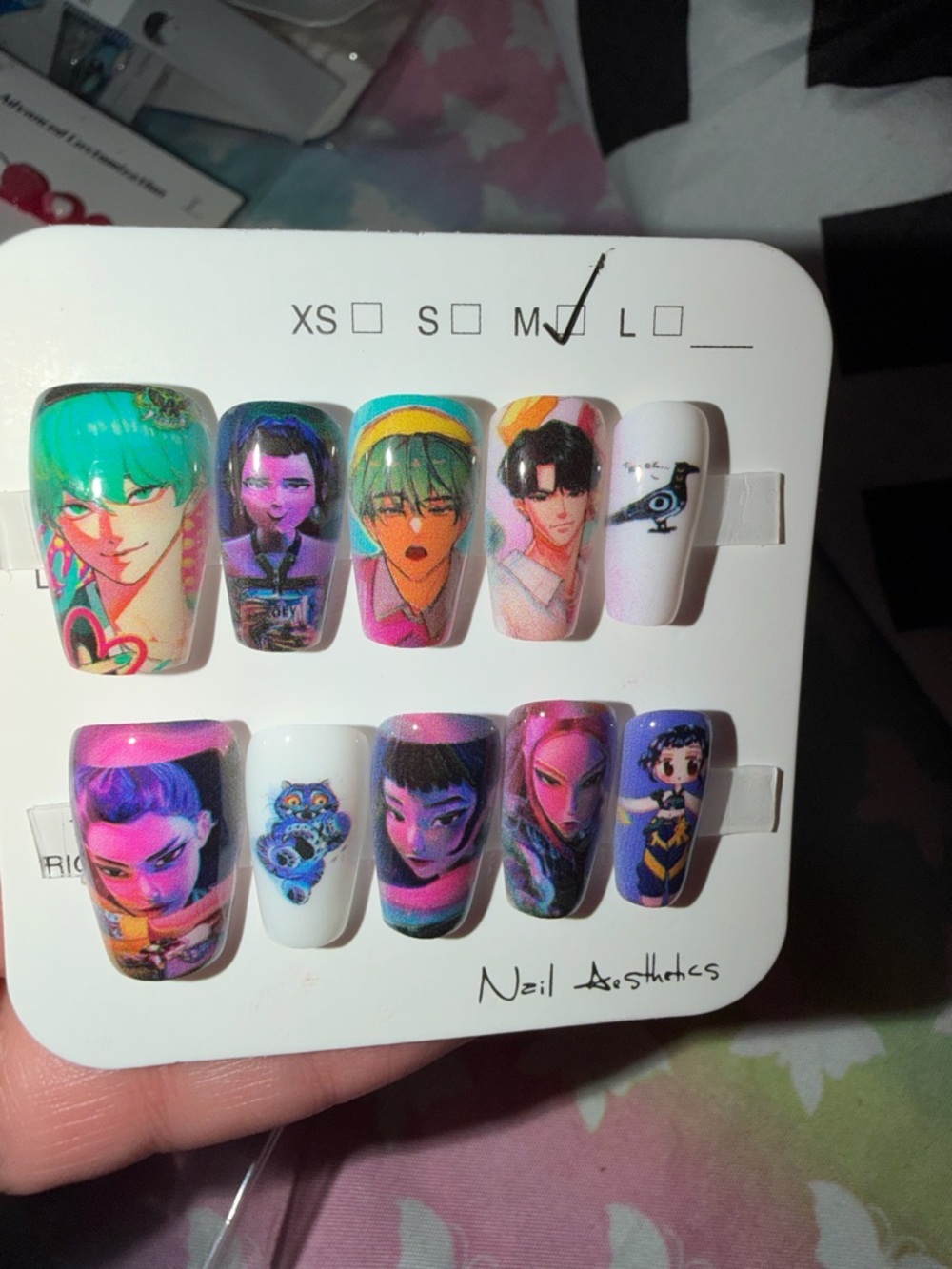 K-pop demon hunter Press-On Nail Set - Multi